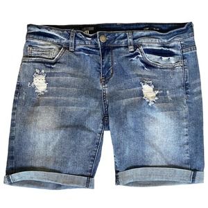 WILLIAM RAST Women's Cuffed Jean Distressed Shorts - 29